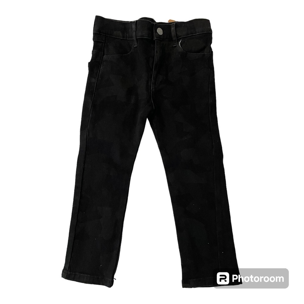 APPAMAN Boy Black Camouflage Camo Jeans 4T NWT